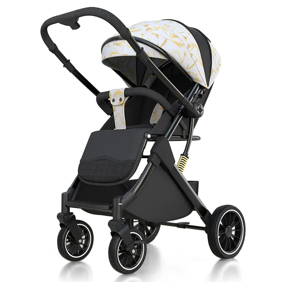 HKM-613523 Compact Two-Way Foldable Lightweight Stroller for Babies - Easy One-Handed Operation