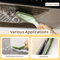 HKM-6135869 3-in-1 Multifunctional Detachable Cleaning Brush with Hard Bristle, Tweezer & Scraper for Home Use