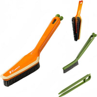 HKM-6135869 3-in-1 Multifunctional Detachable Cleaning Brush with Hard Bristle, Tweezer & Scraper for Home Use