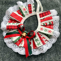 HKM-6135997 Pet Holiday Bow Tie Bib and Scarf Collection in Various Patterns and Sizes