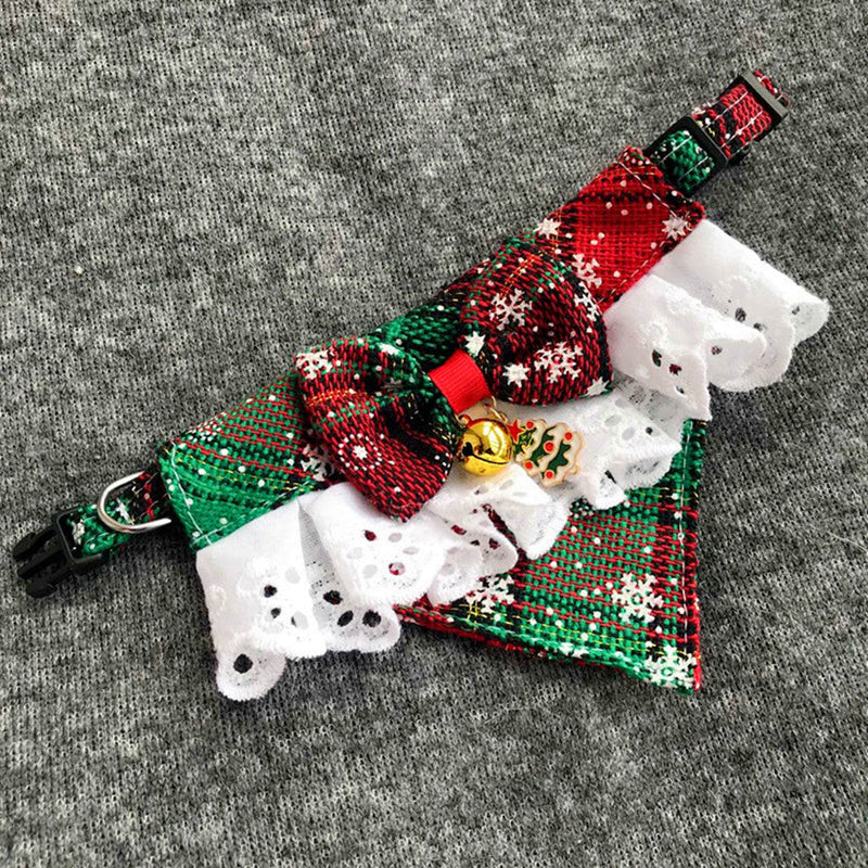 HKM-6135997 Pet Holiday Bow Tie Bib and Scarf Collection in Various Patterns and Sizes