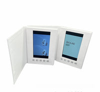 HKM-613651 Blank 7-Inch Greeting Card Video Book - White Hardcover Japanese Style Coated Paper