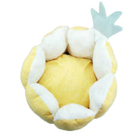 HKM-6138429 Warm Fabric Cat Bed with Soft Flannel Filling for Pets Up to 5 kg, Four Seasons Use