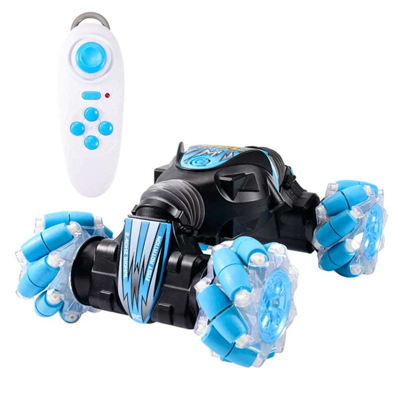 HKM-613907 Smart Follow Twisting RC Car with Flash Light Remote Control for Kids - Electric Stunt Drift Toy