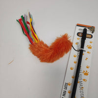 HKM-6139197 Interactive Cat Teaser Wand - Colorful, Engaging Playtime Toy