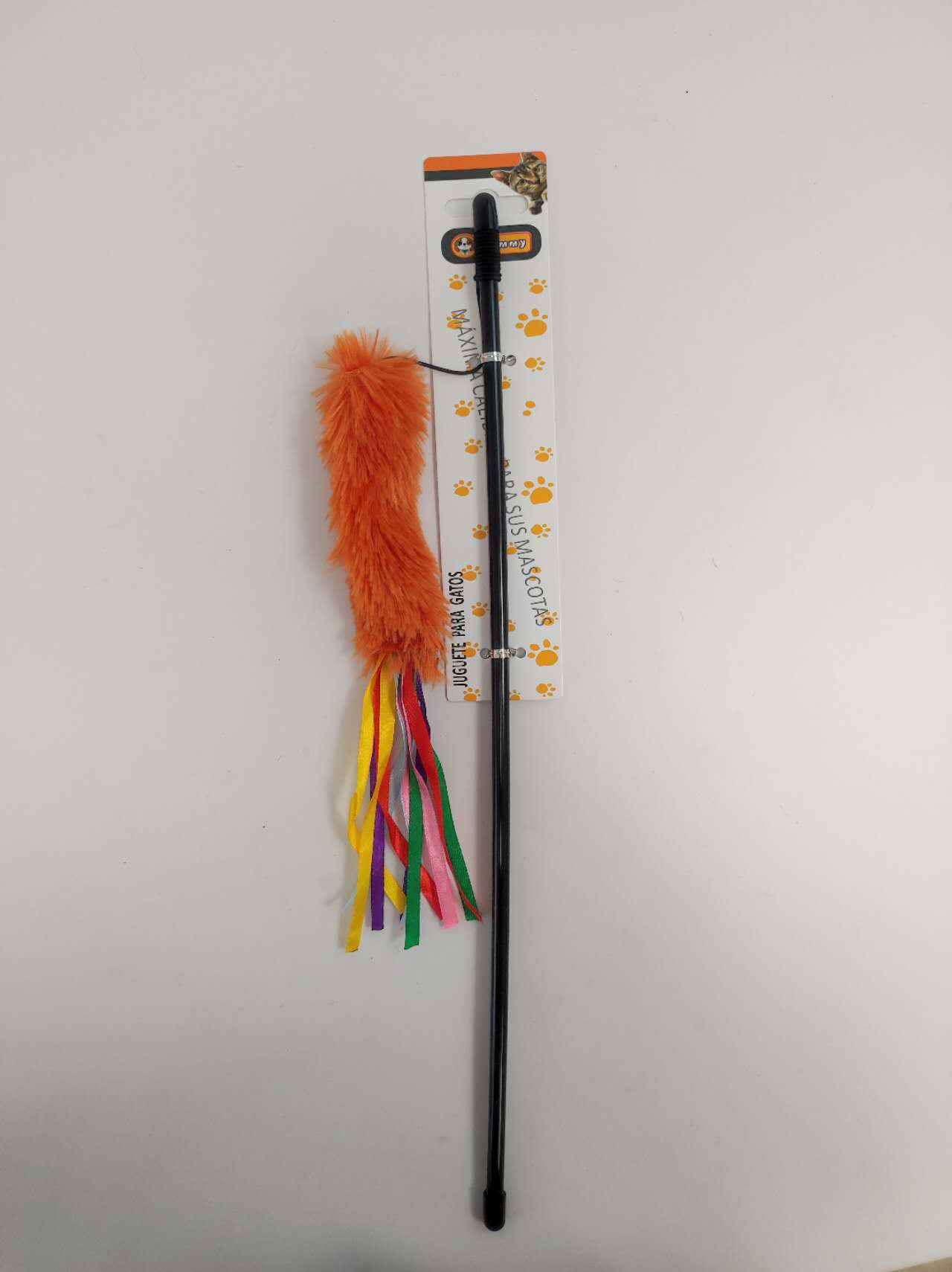 HKM-6139197 Interactive Cat Teaser Wand - Colorful, Engaging Playtime Toy