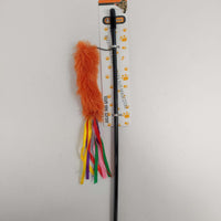 HKM-6139197 Interactive Cat Teaser Wand - Colorful, Engaging Playtime Toy