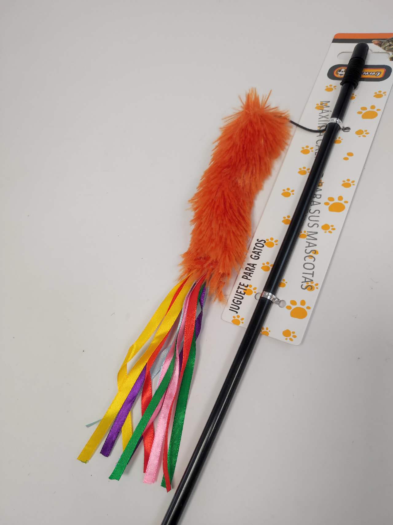HKM-6139197 Interactive Cat Teaser Wand - Colorful, Engaging Playtime Toy