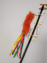 HKM-6139197 Interactive Cat Teaser Wand - Colorful, Engaging Playtime Toy