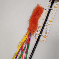 HKM-6139197 Interactive Cat Teaser Wand - Colorful, Engaging Playtime Toy
