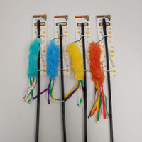 HKM-6139197 Interactive Cat Teaser Wand - Colorful, Engaging Playtime Toy