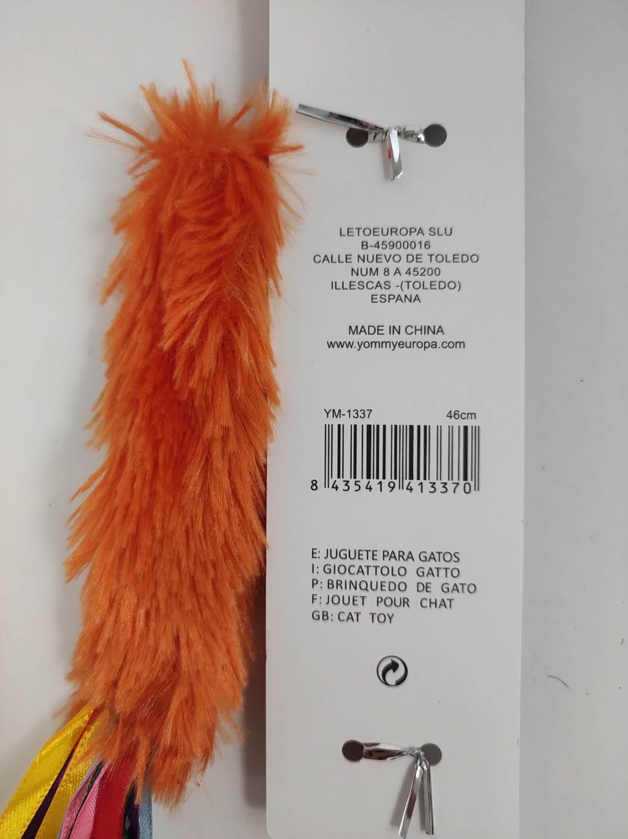 HKM-6139197 Interactive Cat Teaser Wand - Colorful, Engaging Playtime Toy