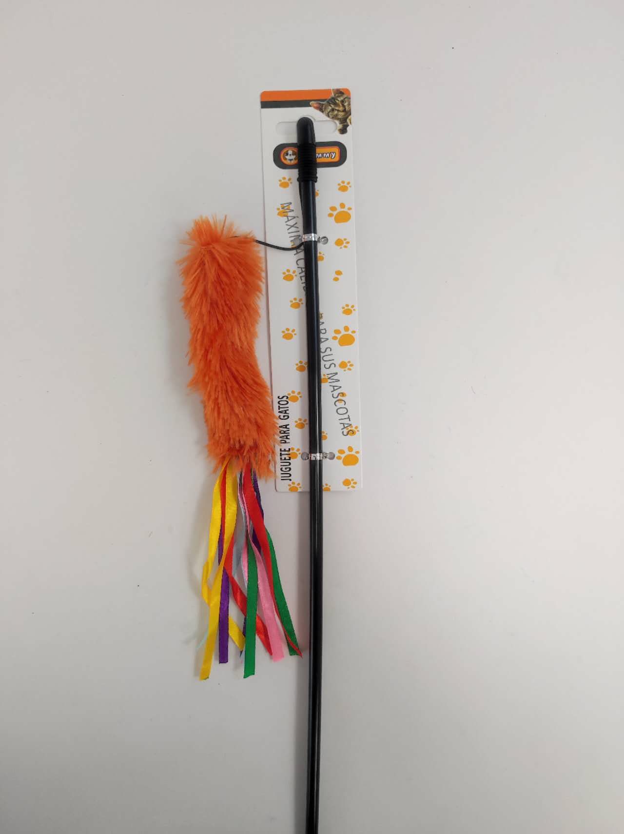 HKM-6139197 Interactive Cat Teaser Wand - Colorful, Engaging Playtime Toy