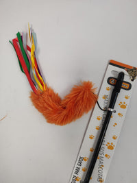 HKM-6139197 Interactive Cat Teaser Wand - Colorful, Engaging Playtime Toy