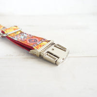 HKM-6140349 Adjustable Bohemian Dog Collar with Bell - Durable and Comfortable for Small Breeds