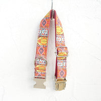 HKM-6140349 Adjustable Bohemian Dog Collar with Bell - Durable and Comfortable for Small Breeds