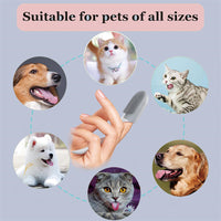 HKM-6141629 Silicone Finger Toothbrush for Dogs and Cats - Safe and Effective Oral Care Tool for Pets