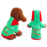 HKM-6142525 Casual Christmas and New Year Sweater for Pets - Red & Green, Sizes XS-XL