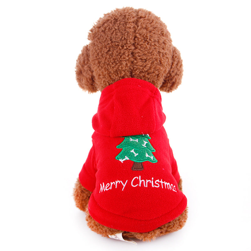 HKM-6142525 Casual Christmas and New Year Sweater for Pets - Red & Green, Sizes XS-XL