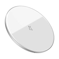 HKM-614355 15W Fast Wireless Charger - Versatile Charging in Black, White, or Transparent Options