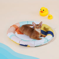 HKM-6144189 Cooling Pet Mat - Terrazzo & Abstract Geometry Designs in Multiple Sizes
