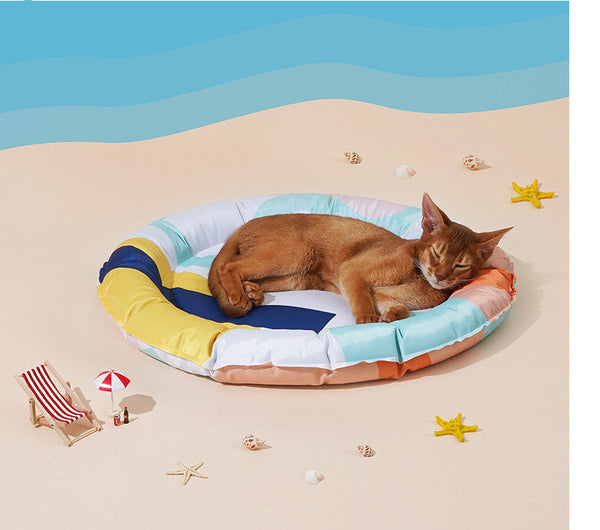 HKM-6144189 Cooling Pet Mat - Terrazzo & Abstract Geometry Designs in Multiple Sizes