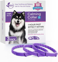 HKM-614483 Calming Collar for Cats and Dogs - Set of 3 or 4, Plain Design, Plastic Material