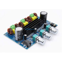 HKM-614483 XH-A305 2.1 Channel Bluetooth 5.0 Audio Stereo Power Amplifier Board TPA3116D2 50Wx2+100W AUX Module