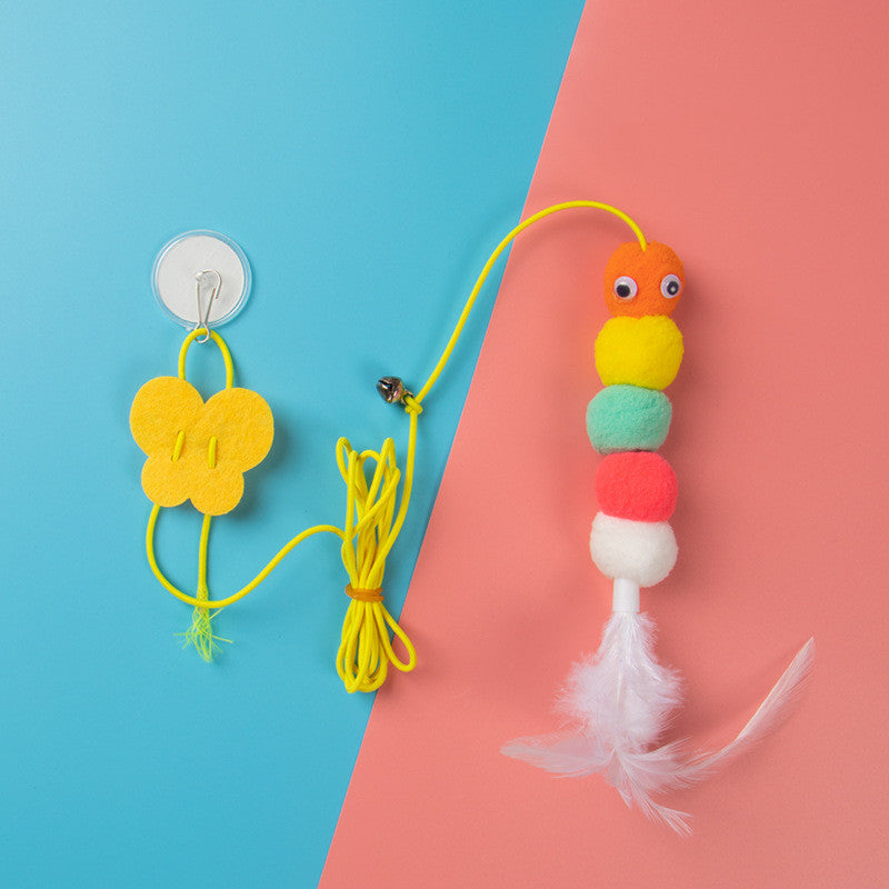 HKM-6144957 Hanging Door Cat Teaser Toy with Various Playful Designs