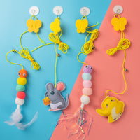HKM-6144957 Hanging Door Cat Teaser Toy with Various Playful Designs