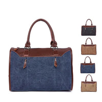HKM-614547 Vintage Canvas Briefcase Handbag for Men - Casual Style and Versatile Use