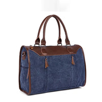 HKM-614547 Vintage Canvas Briefcase Handbag for Men - Casual Style and Versatile Use