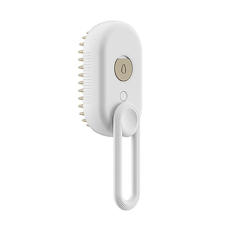 HKM-6145725 3-in-1 Electric Pet Grooming Brush with Steam Spray for Cats and Dogs, Hair Removal, and Knot Tackling