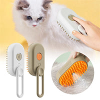 HKM-6145725 3-in-1 Electric Pet Grooming Brush with Steam Spray for Cats and Dogs, Hair Removal, and Knot Tackling