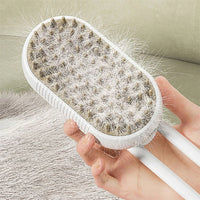 HKM-6145725 3-in-1 Electric Pet Grooming Brush with Steam Spray for Cats and Dogs, Hair Removal, and Knot Tackling