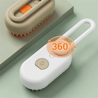 HKM-6145725 3-in-1 Electric Pet Grooming Brush with Steam Spray for Cats and Dogs, Hair Removal, and Knot Tackling