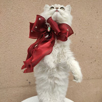 HKM-6146109 Adjustable Cat and Dog Bow Tie Collar Bib with Fantasy Colors and Patterns