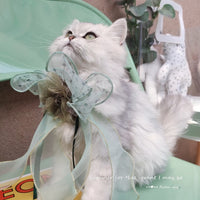 HKM-6146109 Adjustable Cat and Dog Bow Tie Collar Bib with Fantasy Colors and Patterns