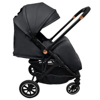 HKM-614675 Luxurious 3-in-1 Foldable Baby Travel Stroller with Adjustable Canopy and Comfortable Seat