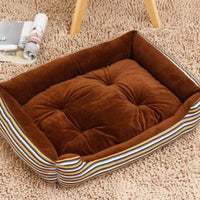 HKM-6148157 Large Dog Bed for Golden Retrievers - Cotton Dog Mat with Short Plush and High Elastic PP Cotton for Autumn and Winter Comfort