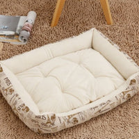 HKM-6148157 Large Dog Bed for Golden Retrievers - Cotton Dog Mat with Short Plush and High Elastic PP Cotton for Autumn and Winter Comfort