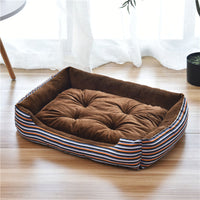 HKM-6148157 Large Dog Bed for Golden Retrievers - Cotton Dog Mat with Short Plush and High Elastic PP Cotton for Autumn and Winter Comfort