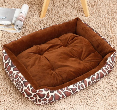 HKM-6148157 Large Dog Bed for Golden Retrievers - Cotton Dog Mat with Short Plush and High Elastic PP Cotton for Autumn and Winter Comfort
