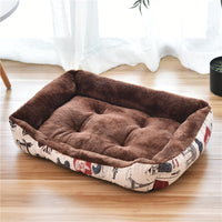HKM-6148157 Large Dog Bed for Golden Retrievers - Cotton Dog Mat with Short Plush and High Elastic PP Cotton for Autumn and Winter Comfort