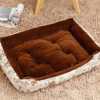 HKM-6148157 Large Dog Bed for Golden Retrievers - Cotton Dog Mat with Short Plush and High Elastic PP Cotton for Autumn and Winter Comfort