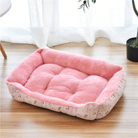 HKM-6148157 Large Dog Bed for Golden Retrievers - Cotton Dog Mat with Short Plush and High Elastic PP Cotton for Autumn and Winter Comfort