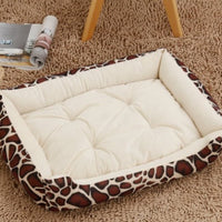 HKM-6148157 Large Dog Bed for Golden Retrievers - Cotton Dog Mat with Short Plush and High Elastic PP Cotton for Autumn and Winter Comfort