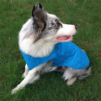 HKM-6148285 Two-Tone Plaid Dog Jacket in Red, Blue, and Purple - Sizes S to XXL