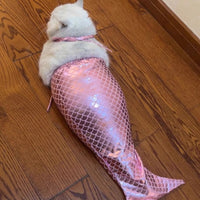 HKM-6148669 Mermaid Tail Jumpsuit for Small and Medium Dogs and Cats, Blue or Pink