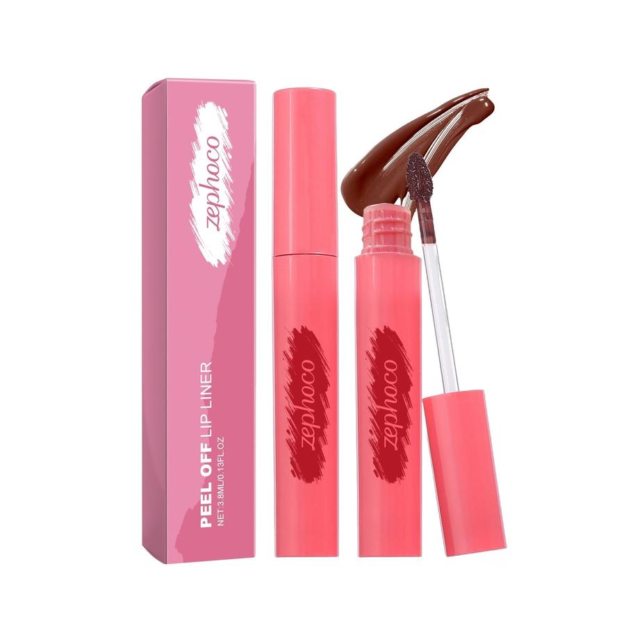 HKM-614867 Matte Tear Off Lip Gloss with Hyaluronic Acid and Vitamin E, 1.6cm x 1.6cm x 11.6cm
